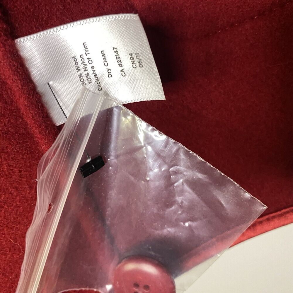 Talbots Classic Wool Blazer Red Sz 14P The Grace Fit Corporate Office Business - Picture 9 of 9